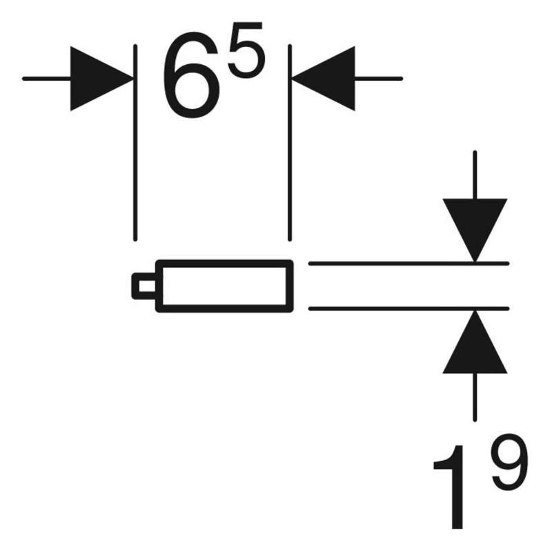 Porte-serviettes Geberit pour meuble de salle de bain