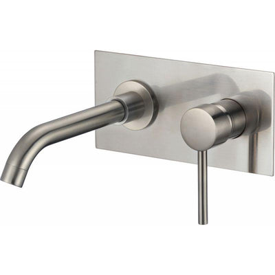 Grifo lavabo empotrado monomando CARLOW acero cepillado - Entorno baño