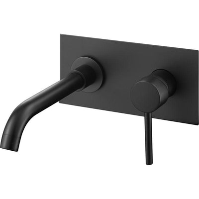 Grifo lavabo empotrado monomando CARLOW negro - Entorno baño
