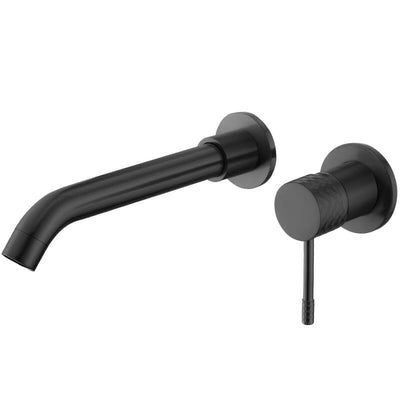 Grifo lavabo empotrado monomando PRAGA negro mate - Entorno baño
