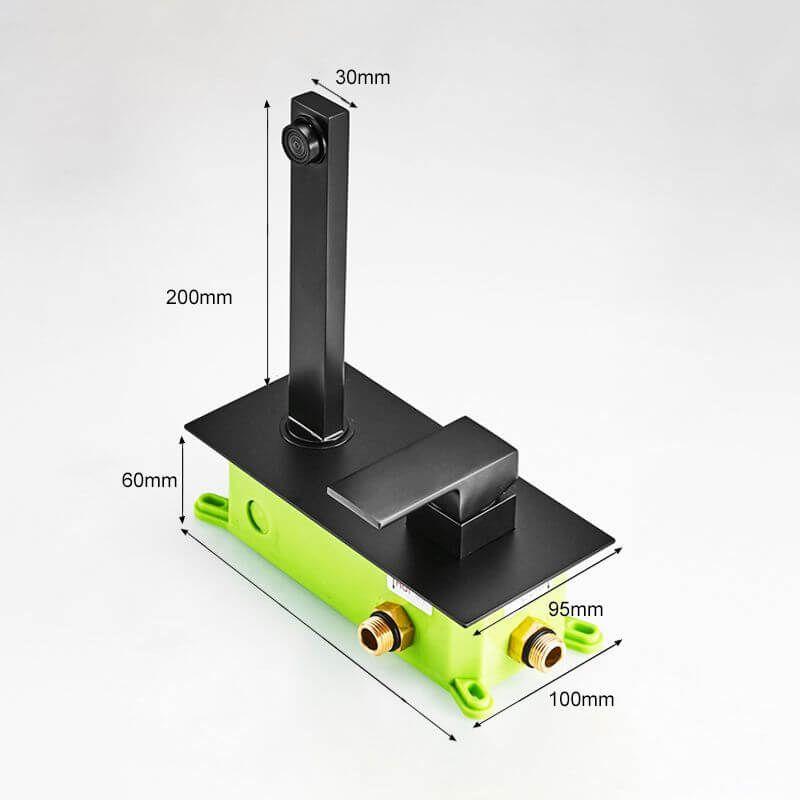 Grifo lavabo empotrado monomando TILSO dorado - Entorno baño