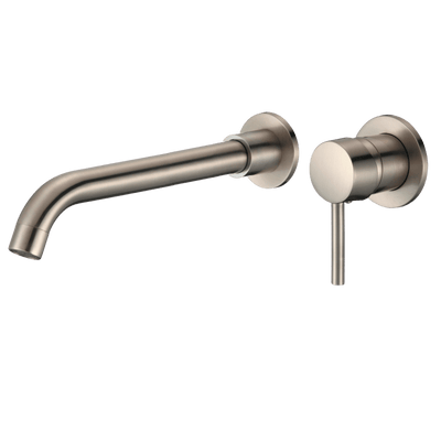 Grifo lavabo empotrado monomando largo CAIMAN acero cepillado - Entorno baño