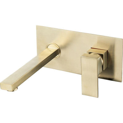 Grifo lavabo empotrado monomando TILSO dorado - Entorno baño