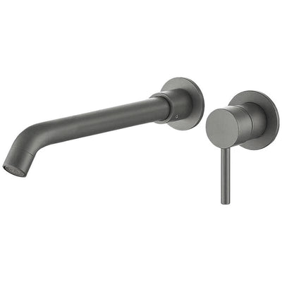 Grifo lavabo empotrado monomando largo CAIMAN gris - Entorno baño