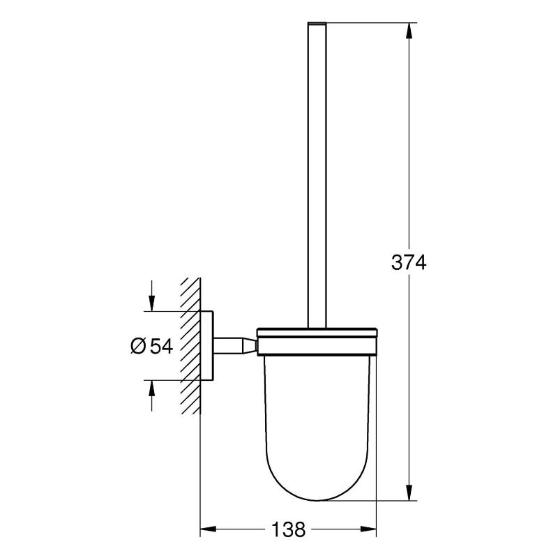 Ensemble de brosse de toilette GROHE Start Cosmopolitan