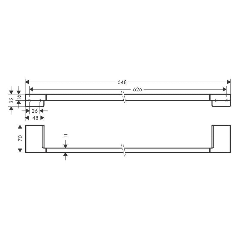 hansgrohe AddStoris porte-serviettes de bain