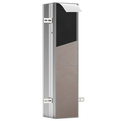 Module WC Emco asis plus - modèle encastré 15,4 x 65,8 cm, charnières de porte à droite