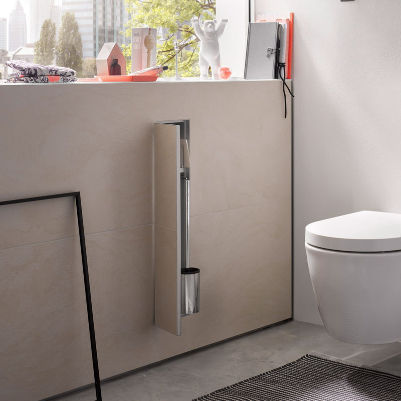 Module WC Emco asis plus - modèle encastré 15,4 x 65,8 cm, charnières de porte à droite