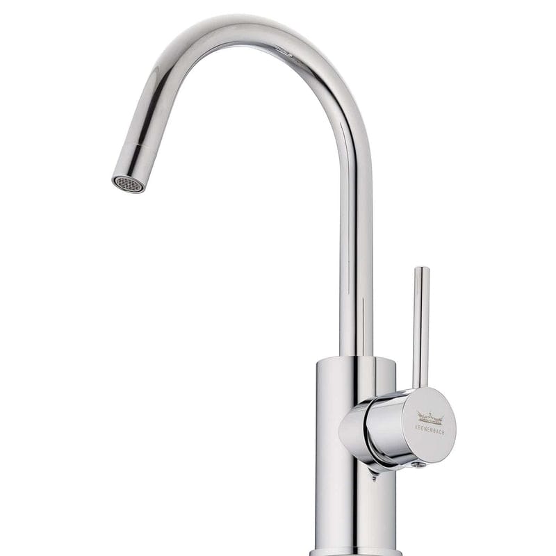 Mitigeur monocommande de lavabo KRONENBACH AQA 2.0 avec bec haut