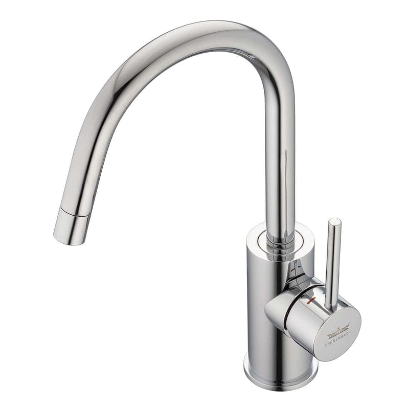 Mitigeur monocommande de lavabo KRONENBACH AQA 2.0 avec bec haut