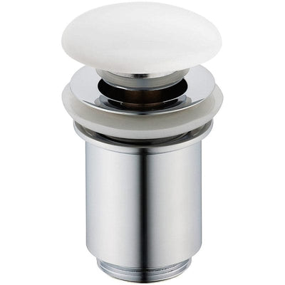 Robinet de vidange KRONENBACH Pop Up rond, long, couvercle en céramique