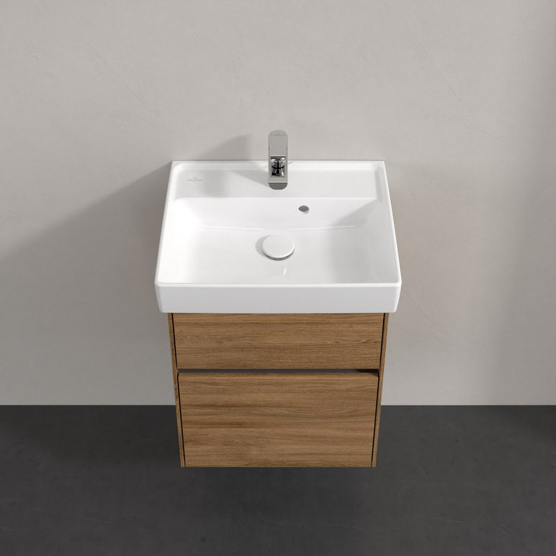 Meuble sous-vasque Villeroy & Boch Collaro 46 x 54,6 cm avec 2 coulissants