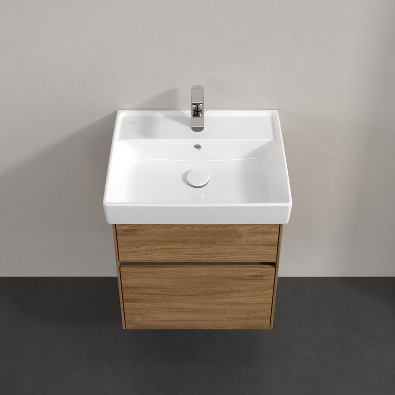 Meuble sous-vasque Villeroy & Boch Collaro 51 x 54,6 cm avec 2 compartiments coulissants