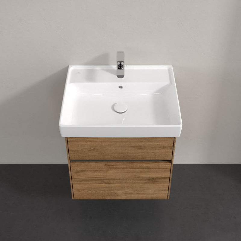 Meuble sous-vasque Villeroy & Boch Collaro 55,4 x 54,6 cm avec 2 tiroirs