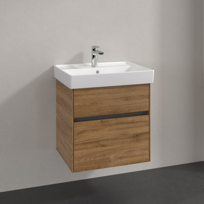 Meuble sous-vasque Villeroy & Boch Collaro 55,4 x 54,6 cm avec 2 tiroirs