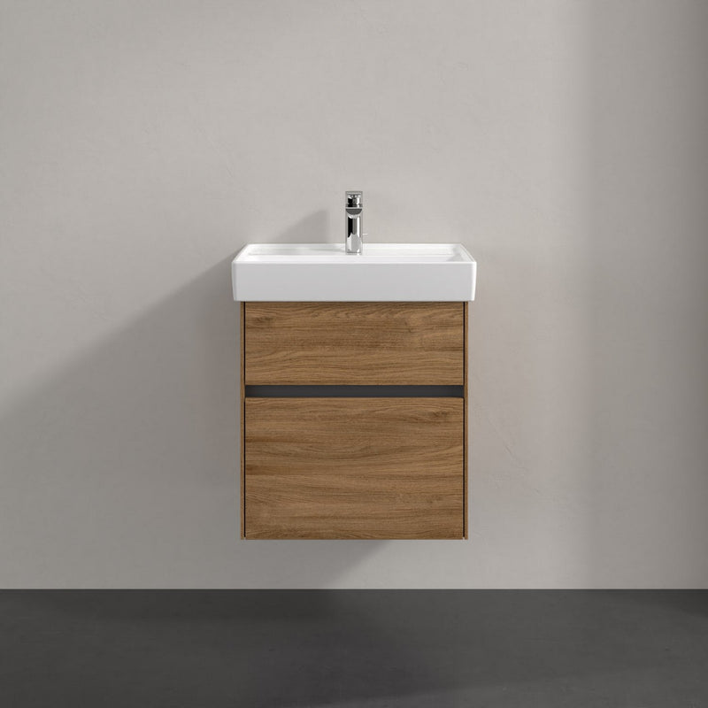 Meuble sous-vasque Villeroy & Boch Collaro 51 x 54,6 cm avec 2 compartiments coulissants