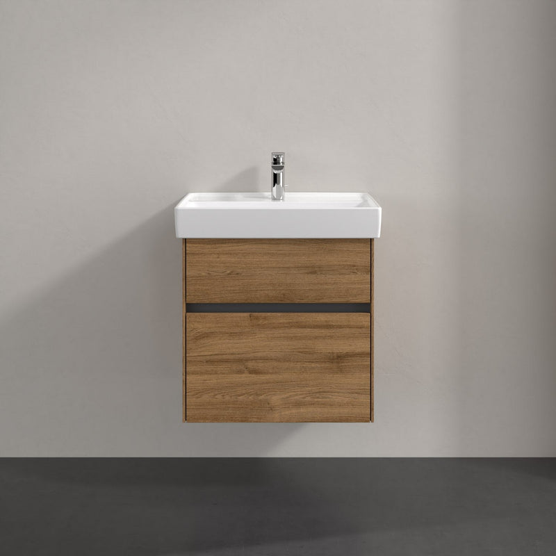 Meuble sous-vasque Villeroy & Boch Collaro 55,4 x 54,6 cm avec 2 tiroirs