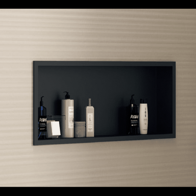 Niche de douche à encastrer CLARIS noir mat - Le Monde du Bain