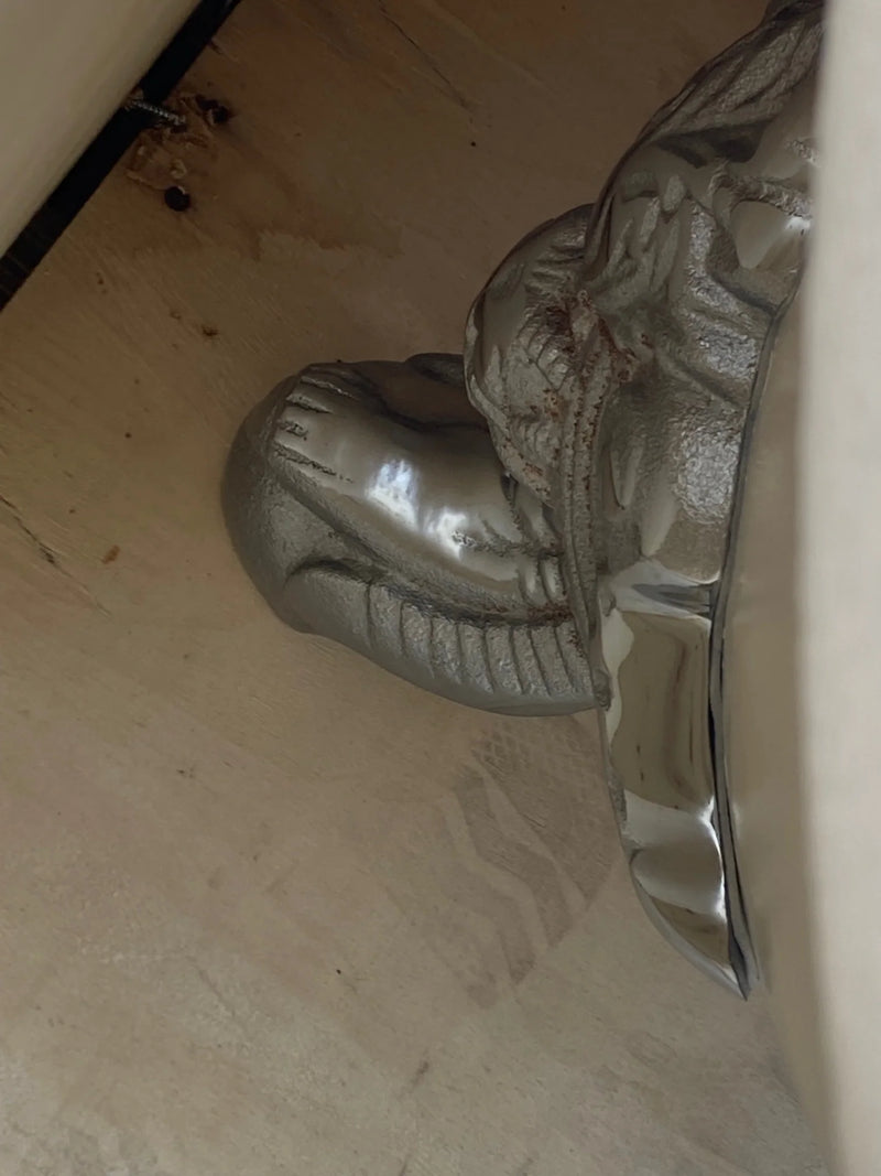 Seconde vie - Baignoire sur pieds chromés en fonte BRADFORD Blanche