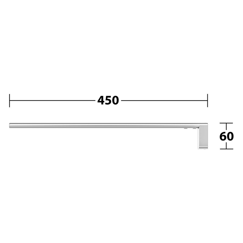 Keuco VIA23 porte-serviettes 1 bras, rigide 45 cm