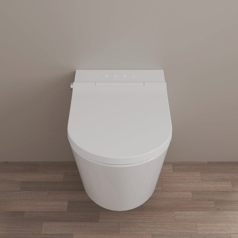 WC douche tubulaire KRONENBACH sans bride avec abattant (noir ou blanc)