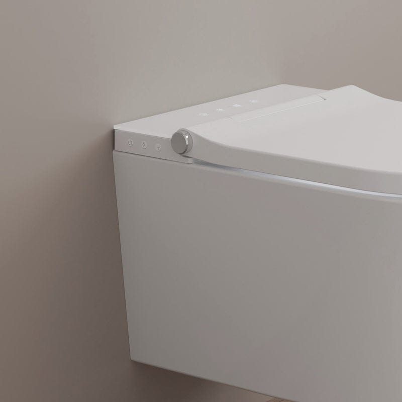 WC douche tubulaire KRONENBACH sans bride avec abattant (noir ou blanc)