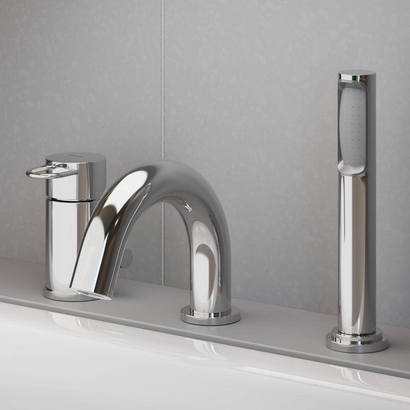 Mitigeur monocommande trois trous sur gorge PIANURA Stella à débit augmenté