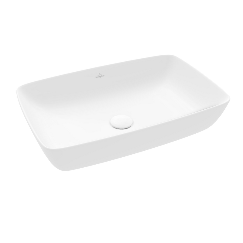 Villeroy & Boch Artis Vasque à poser, 580 x 385 x 130 mm, Stone White CeramicPlus, sans trop-plein