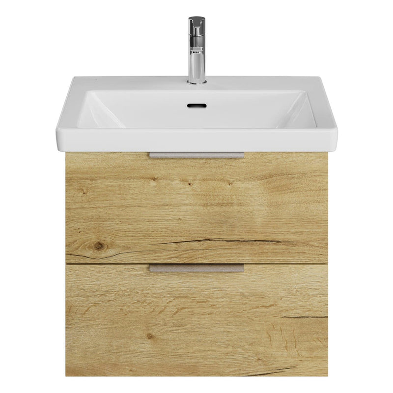 Meuble sous-vasque Steinkamp Living 2.0 56 cm avec meuble sous-vasque Villeroy & Boch Subway 3.0 60 cm avec trop-plein