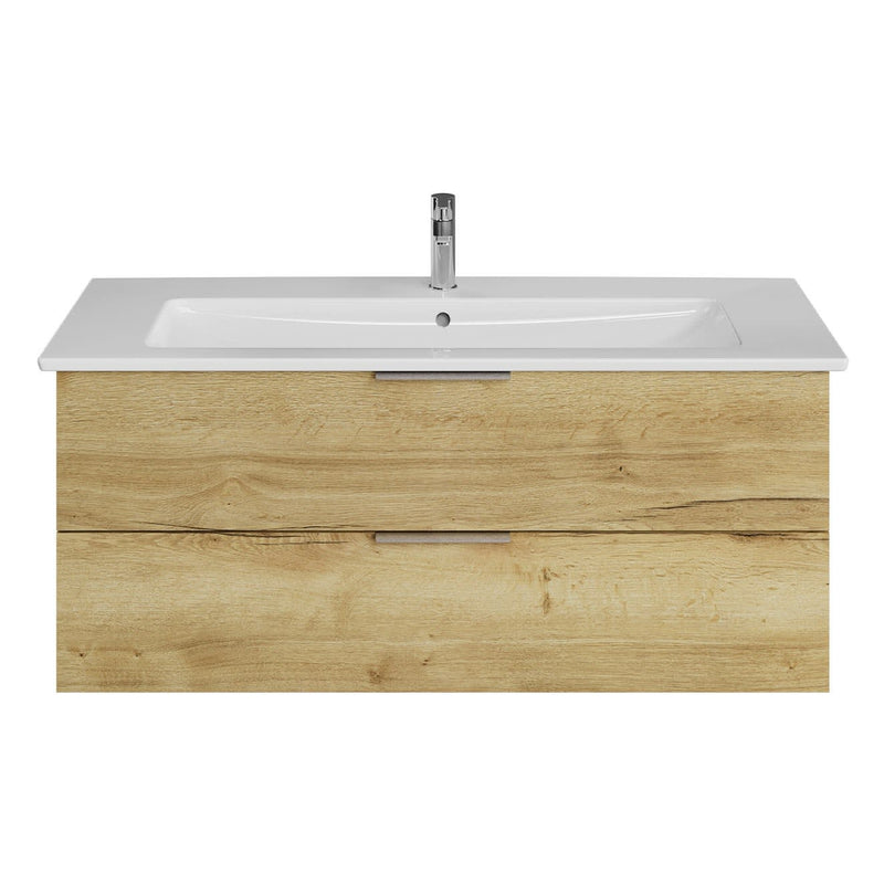 Steinkamp Living 2.0 meuble sous-vasque 115 cm avec meuble sous-vasque Villeroy & Boch Venticello 120 cm CeramicPlus avec trop-plein et 1 trou pour robinetterie