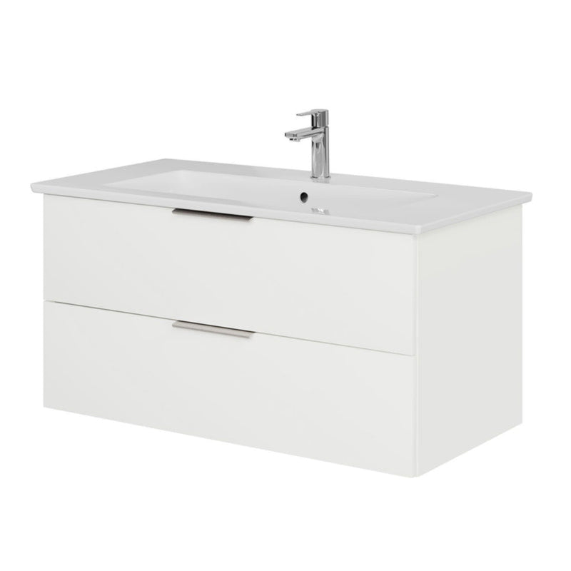 Steinkamp Living 2.0 meuble sous-vasque 95 cm pour meuble sous-vasque Villeroy & Boch Venticello 100 cm, vasque au milieu