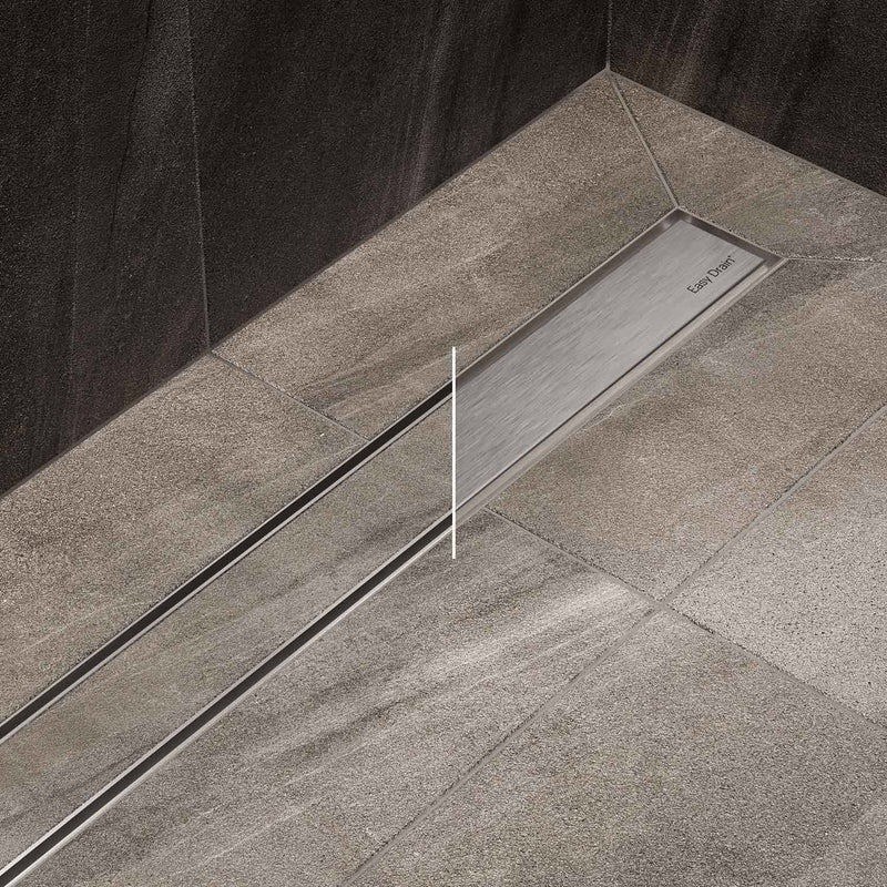 Caniveau de douche Sturotec 60 cm, set complet avec couvercle design