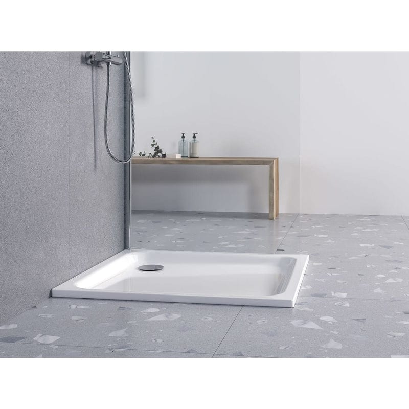STUROTEC Receveur de douche plat Sturo 100 x 100 x 6,5 cm