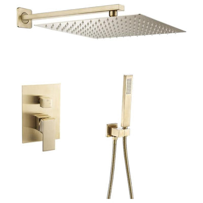 Ducha termostática empotrada a pared TILSO dorado - Entorno baño
