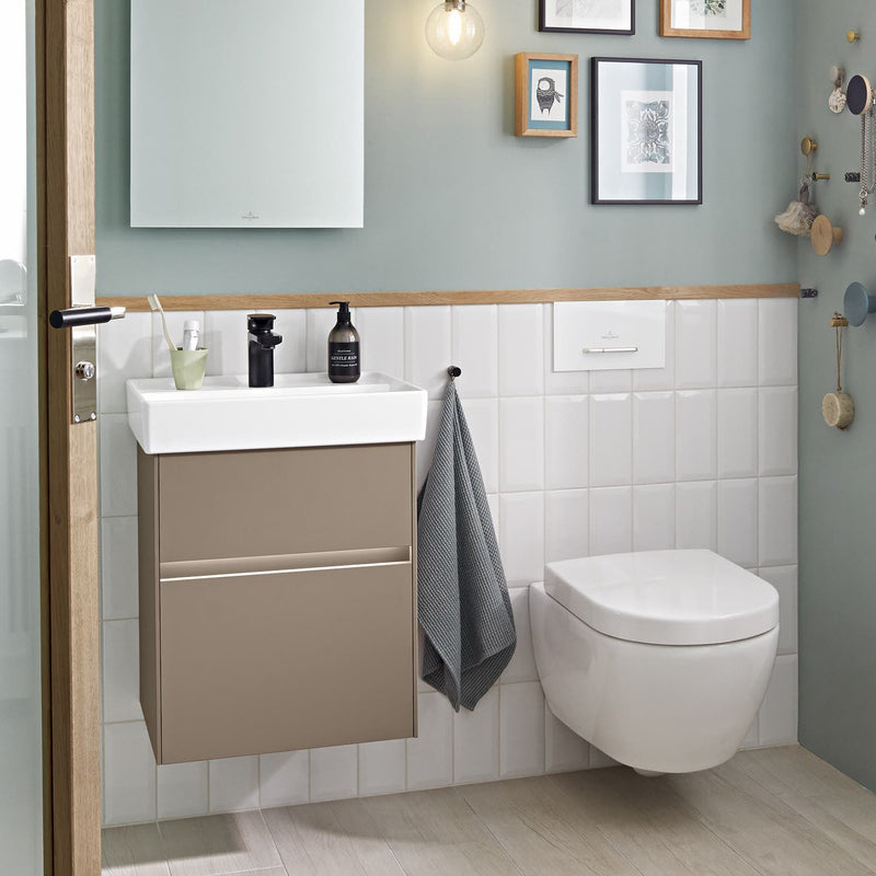 Villeroy & Boch Collaro Lave-mains 50 cm avec trop-plein, 1 trou pour robinetterie