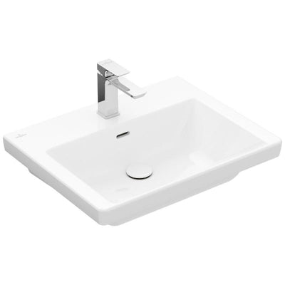 Villeroy & Boch Subway 3.0 lavabo 60 cm, avec 1 trou pour robinetterie, avec trop-plein