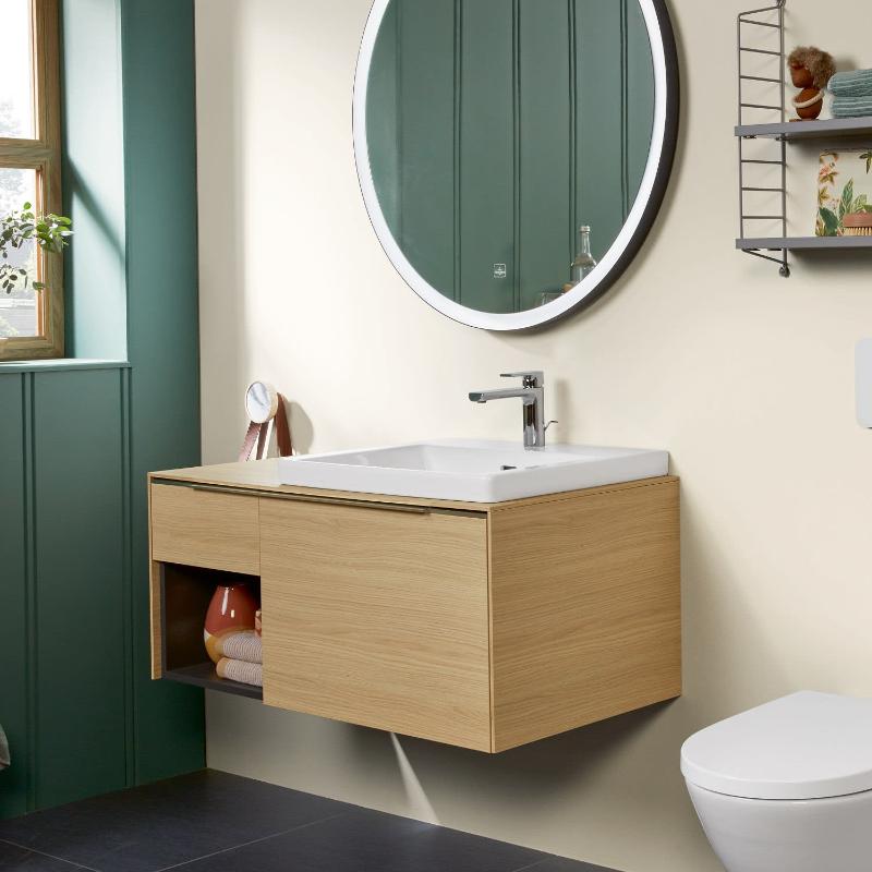 Villeroy & Boch Subway 3.0 lavabo 60 cm, avec 1 trou pour robinetterie, avec trop-plein