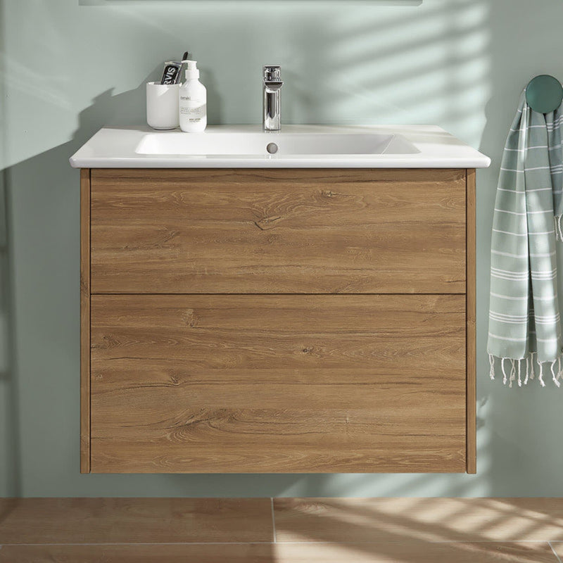 Villeroy & Boch Finero meuble sous-vasque 80 cm avec meuble sous-vasque, 2 compartiments coulissants