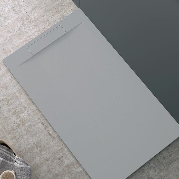 Receveur de douche SUEZ surface ardoisée gris - Le Monde du Bain