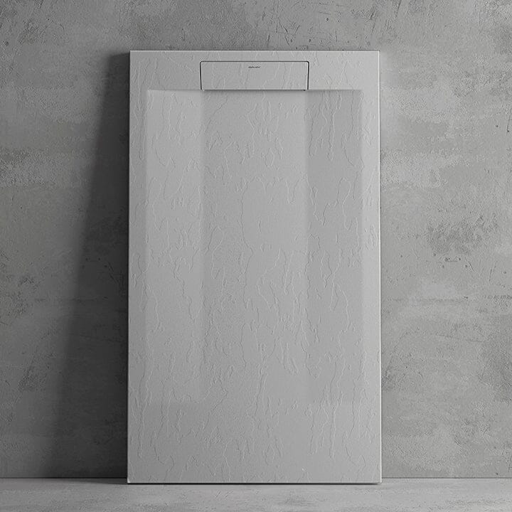 Receveur de douche SUEZ surface ardoisée gris - Le Monde du Bain