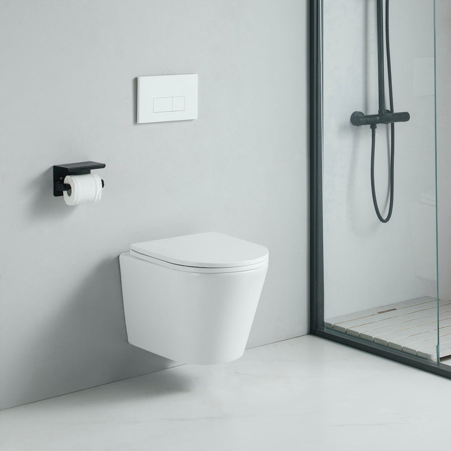 Exemple de WC suspendu design blanc