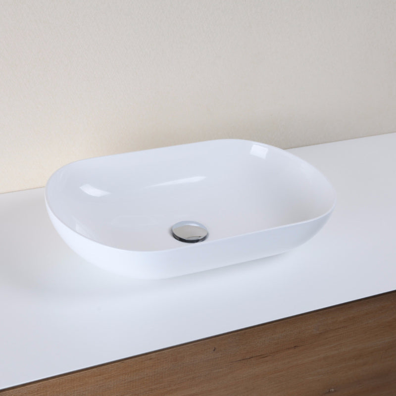 Vasque à poser design en marbre de synthèse SIENA 54 x 34 cm - Le Monde du Bain