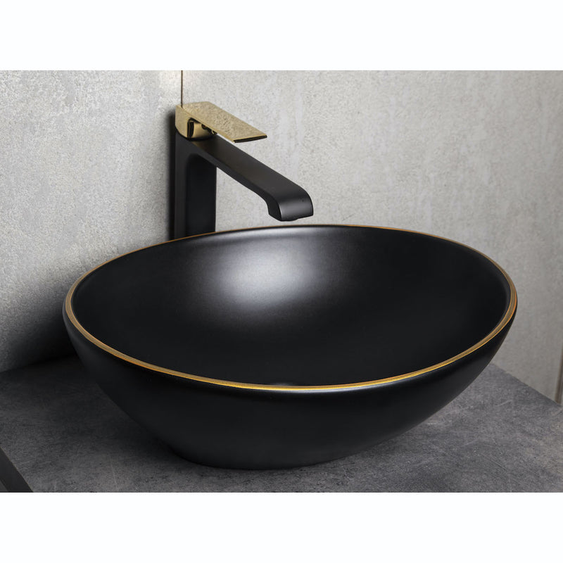 Vasque à poser ovale en céramique FORMOZA -  Le Monde du Bain