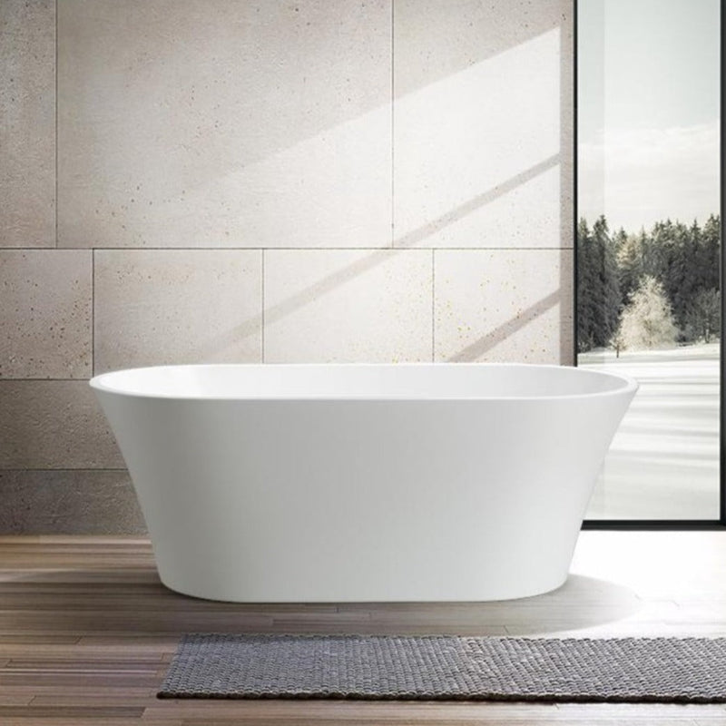 Baignoire îlot design ovale AUSTIN blanche