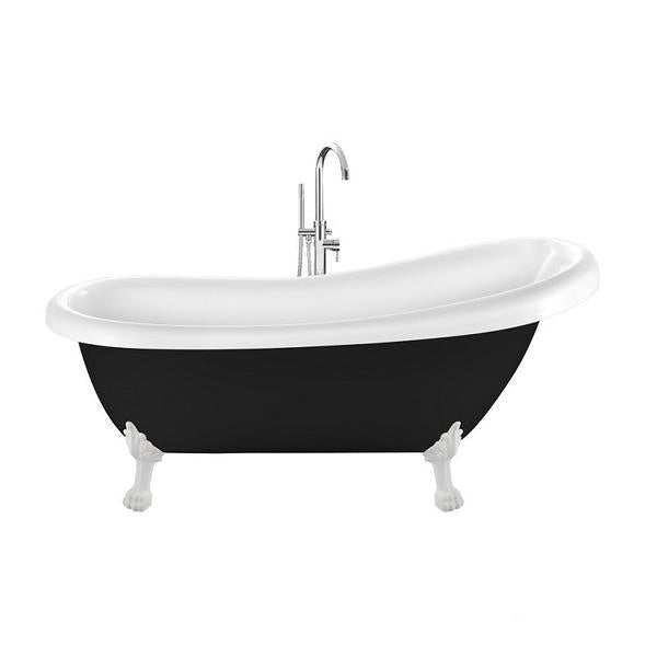 Baignoire ancienne RICHMOND Noire - Le Monde du Bain | Pieds de Lion Blancs