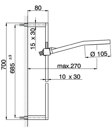 Ensemble barre de douche CISAL ROADSTER CASCADE - Le Monde du Bain