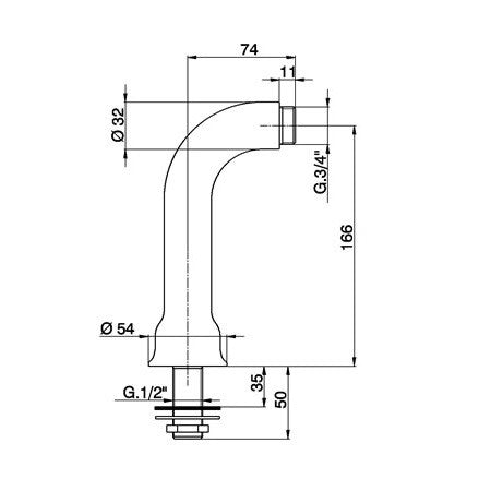 Robinet rétro sur plage CISAL ARCANA avec poignées en porcelaine - Le Monde du Bain  | Commun