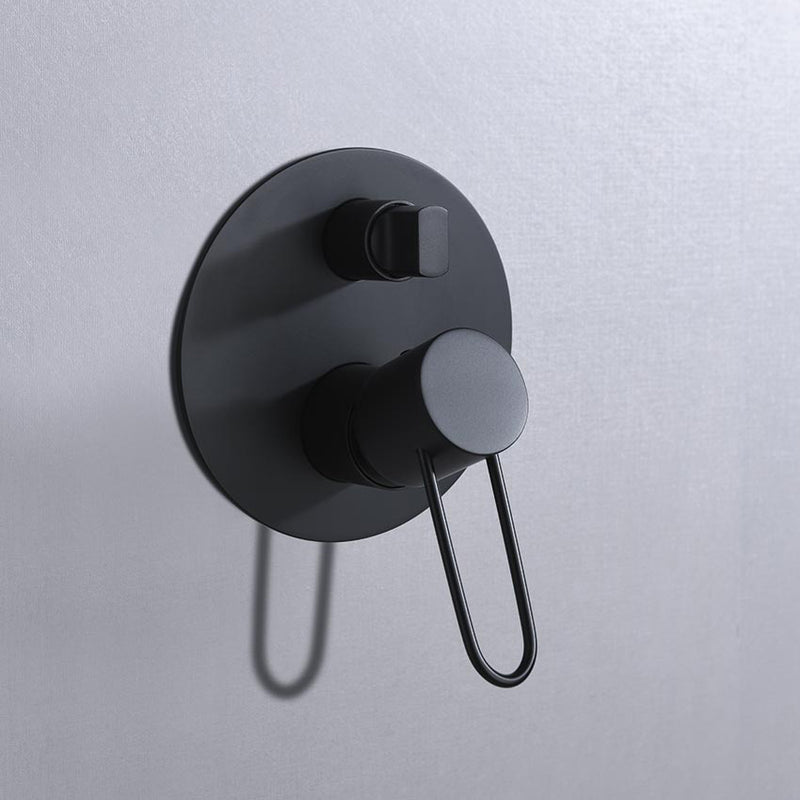 Kit de douche encastré design MILOS noir mat