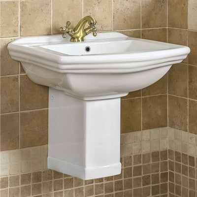 Meuble lave-main salle de bain design MESSINA largeur 45 cm noyer – Le  Monde du Bain