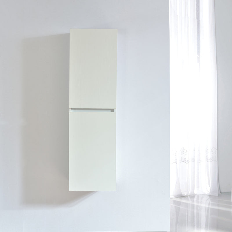 Grande armoire de rangement LINEA hauteur 120 cm, mélaminé blanc